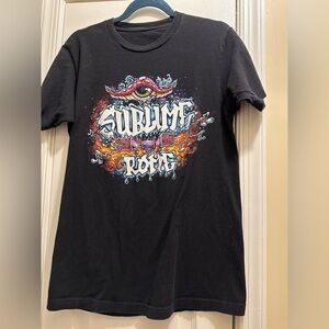 Black Short Sleeve Sublime with Rome Concert Tee